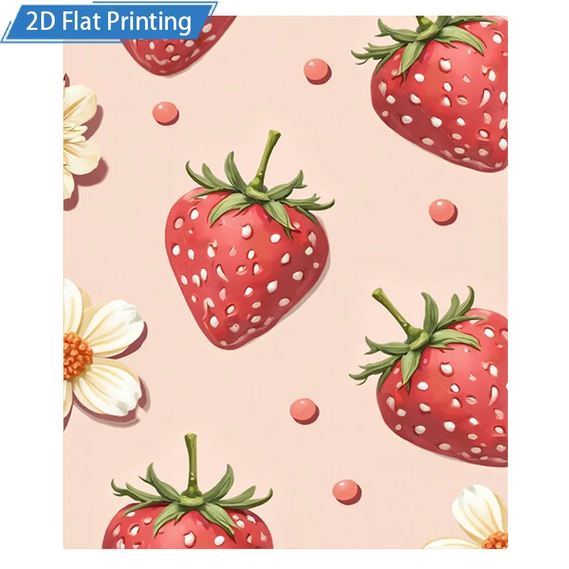 1pc Flannel Blanket Strawberry Print Blanket Soft Cozy Throw Bedding Decor for Living Room Couch Cover