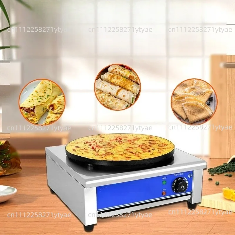 Commercial Electric Heating 40cm Diameter Pancake Maker Crepe Making Machine Pancake Baking Machine Frying Machine