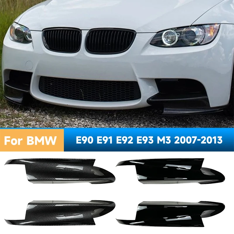 

Front Bumper Side Spoiler Corner Cover Lower Splitter Plate Lip for BMW E90 E91 E92 E93 M3 2007-2013 Front Bumper Guard