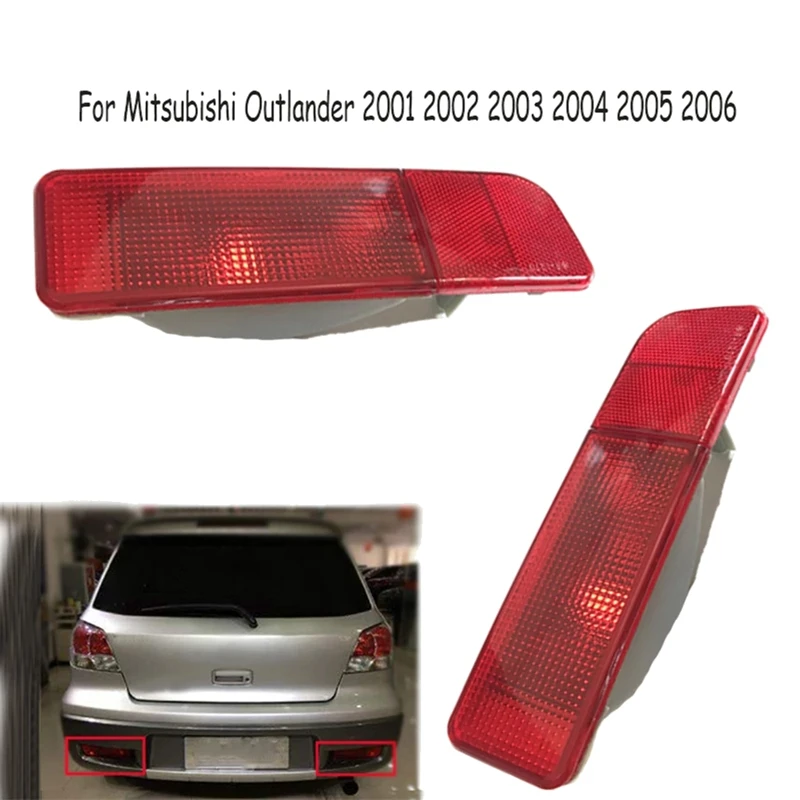 NEW-Car Rear Bumper Light Fog Light Reflector Light For Mitsubishi Outlander MN126573 MN126574 OLD/CU4 2001 - 2006