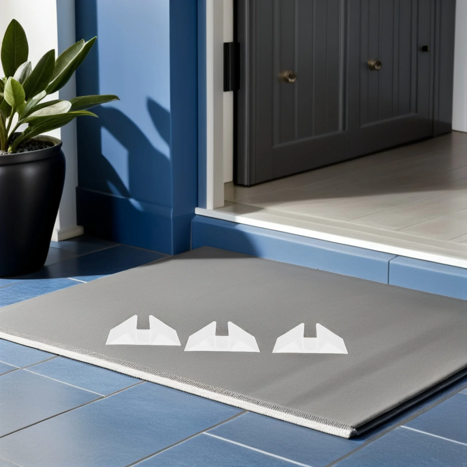 

6pcs Child Gate Reinforcement Grooves U-Shaped Baby Gates Doorway Support Indoor Stair Gate Fittings For Kids Pets Safety