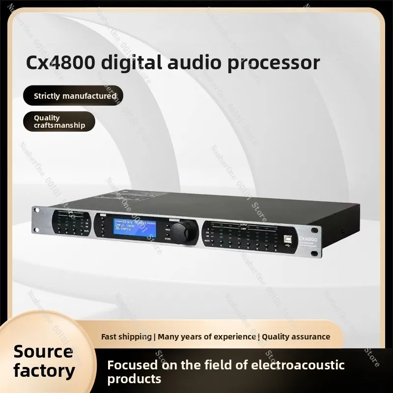 Audio Processor CX4800 Digital Audio Processor Line Array Speaker Stage Performance Effects Processor Professional Grade