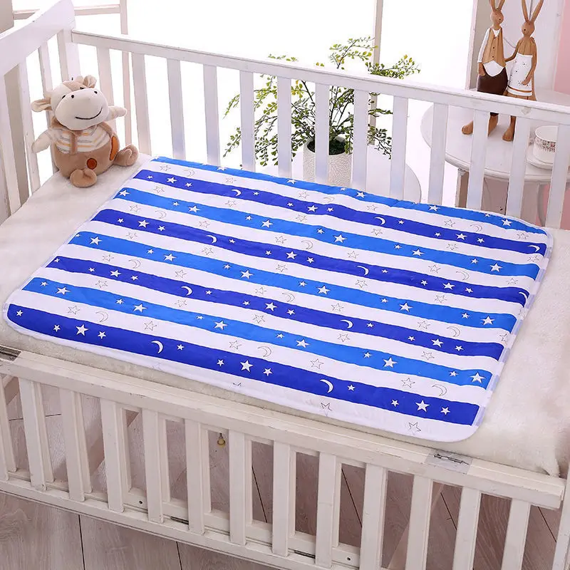 Waterproof Crib Sheet Baby Urine Changing Mat Cotton Reusable Infant Change Diaper Pad Cover Washable Newborn Bed Nappy Mattress