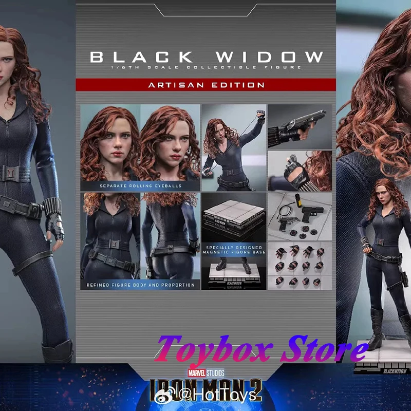 

HOTTOYS HT MMS757AE 1/6 Коллекционная фигурка из укорененных волос «Черная вдова» Железный человек 2 Фильм Нежная имитация 12 "модель солдата