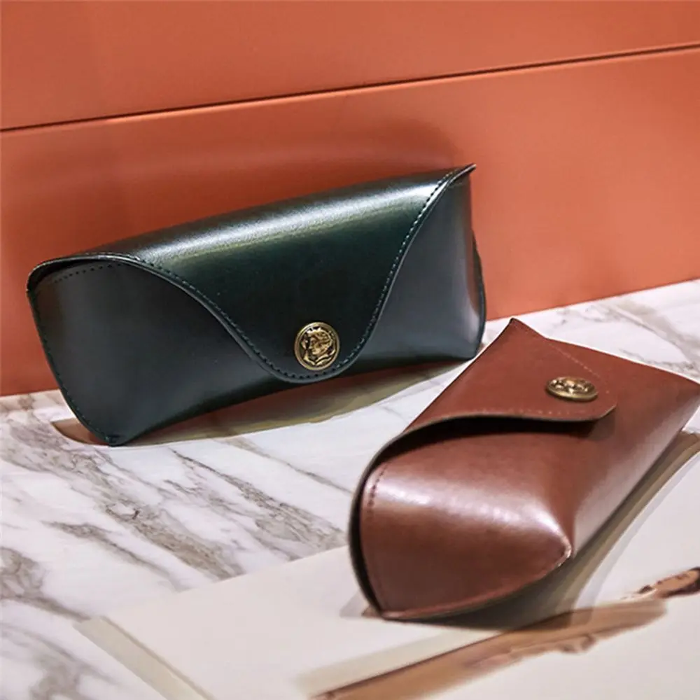 

Eyewear Protector Box Reading Glasses Female Leather Glasses Case Sunglasses Pouch Eye Glasses Holder Eyewear Protector Case
