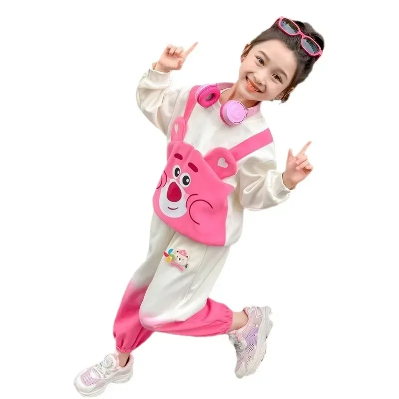 Ensemble de vêtements à capuche Kuromi Anime pour enfants, chemise et pantalon à manches longues, bébé de dessin animé mignon, cadeaux Kawaii, printemps et automne, FJ2 pièces