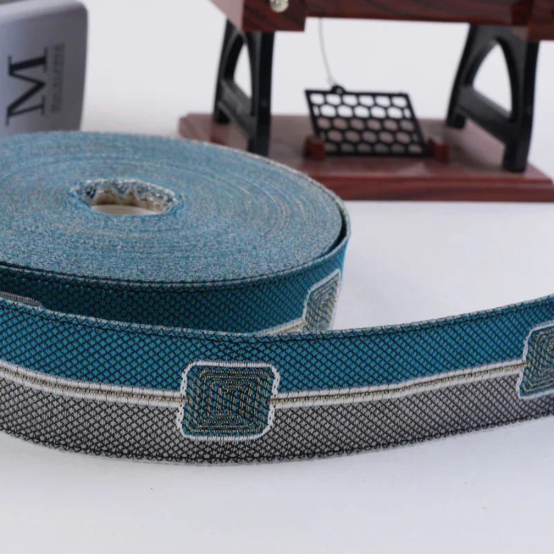 14M/Lot 3cm Wide Embroidery Jacquard Lace Ribbon Belt Curtain Accessories Pillow Edge Decor Garments Sofa Edge Decor DIY Sewing