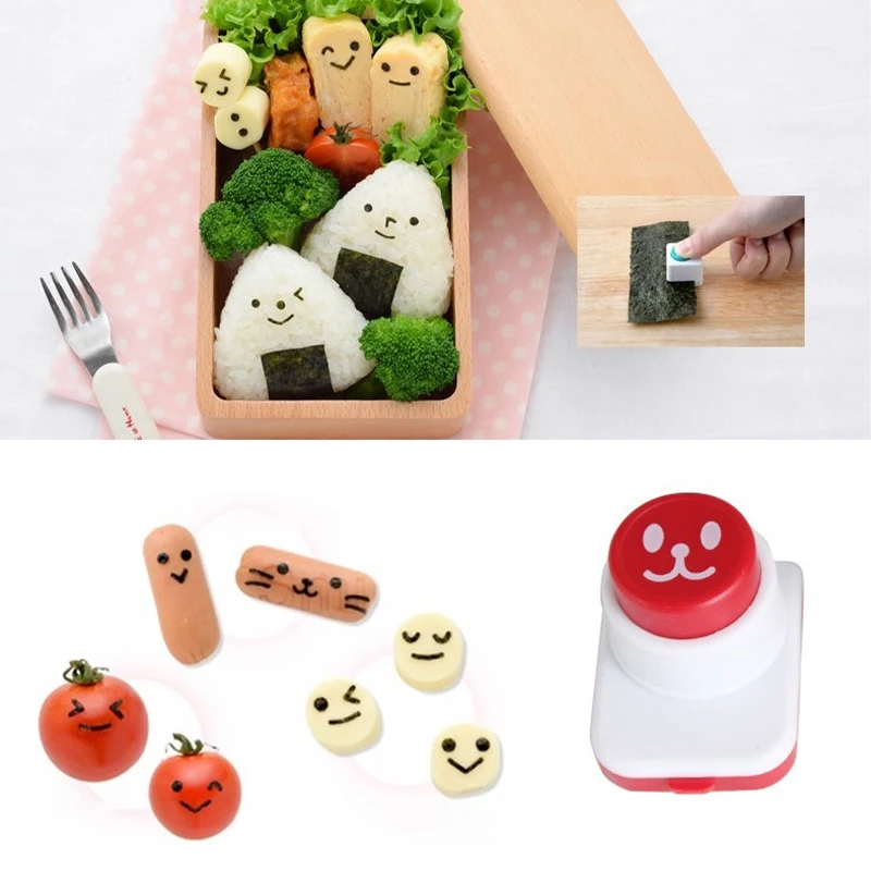 DIY Sushi Tool Nori Punch Embossing Device Cutter Rice Ball Kitchen Bento Decoration