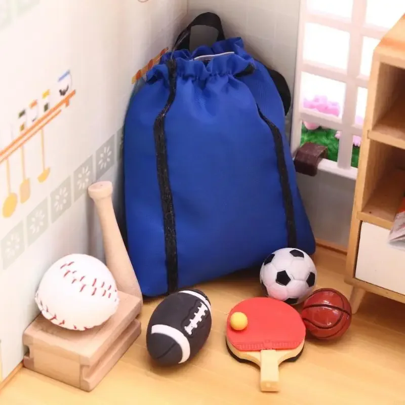 Realistic Doll house Sports Accessories Basketball Football Jump Rope Set For Kids Pretend Play Friendly Materials Gift 15UB