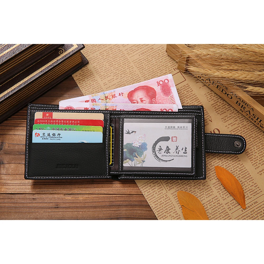 남성 지갑 남성 지갑 정품 가죽 슬림 Caibu Small Gift Money Bag Business Card Holder Man Card Holder Perse Hammock Gold