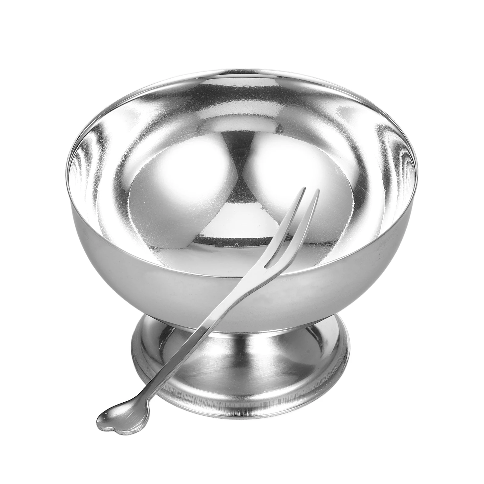 

1pc Dessert Steel Salad Cup Candy Bowl Sundae Dish Ice Stainless Steel Salad Cup Cream Serving Bowls Kitchen Barware