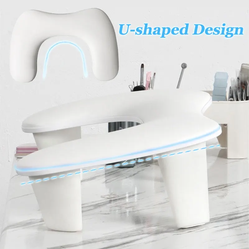 New U-shaped Manicure Comfortable Hand Pillow Arm Rest Portable Removable Stand PU Leather Nail Hand Pillow Manicure Tool