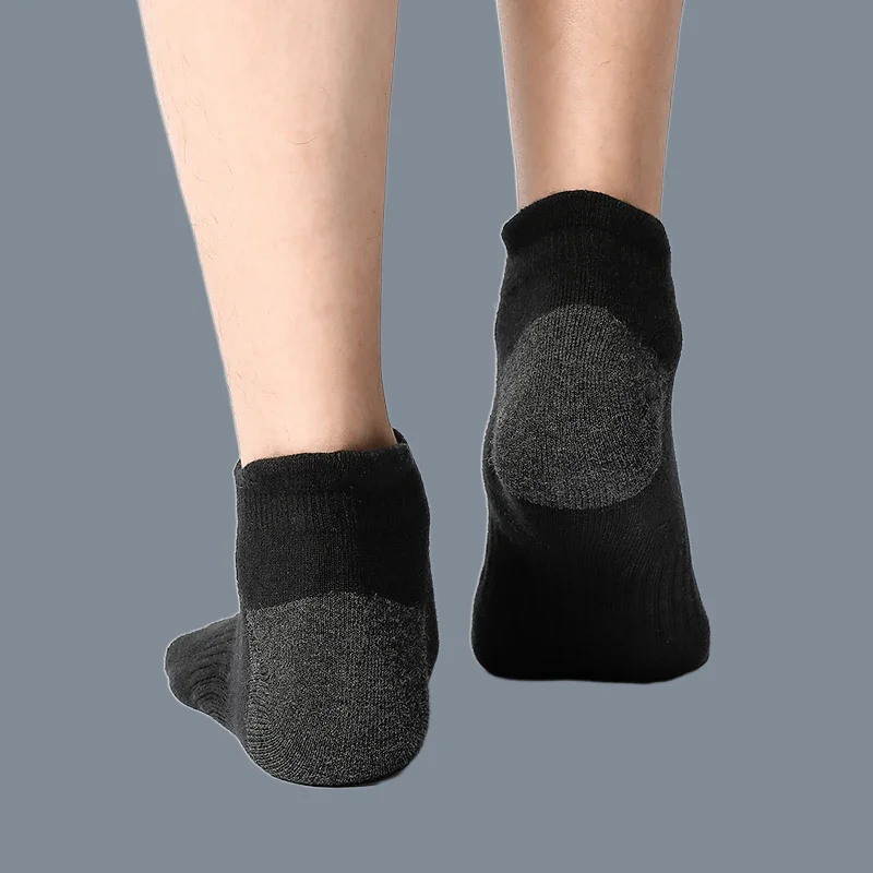 Chaussettes en coton pour hommes et femmes, 6/12 paires, nouvelle mode, sport, solide, document, cyclisme, maille respirante, rinçage, course optique, 2024