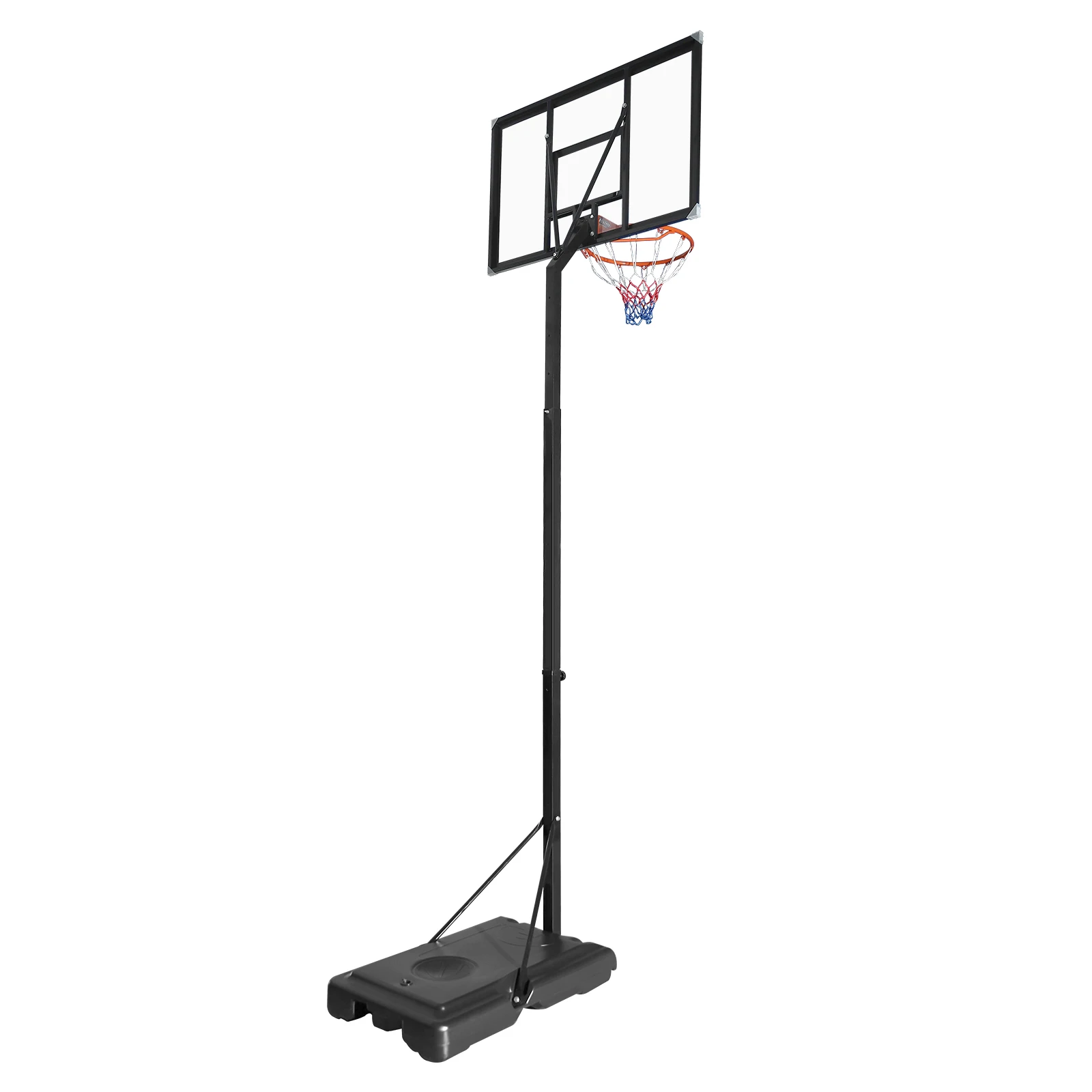 Portable Basketball Hoop Stand Adjustable Height Portable-Backboard System Kids & Adults Basketball Set