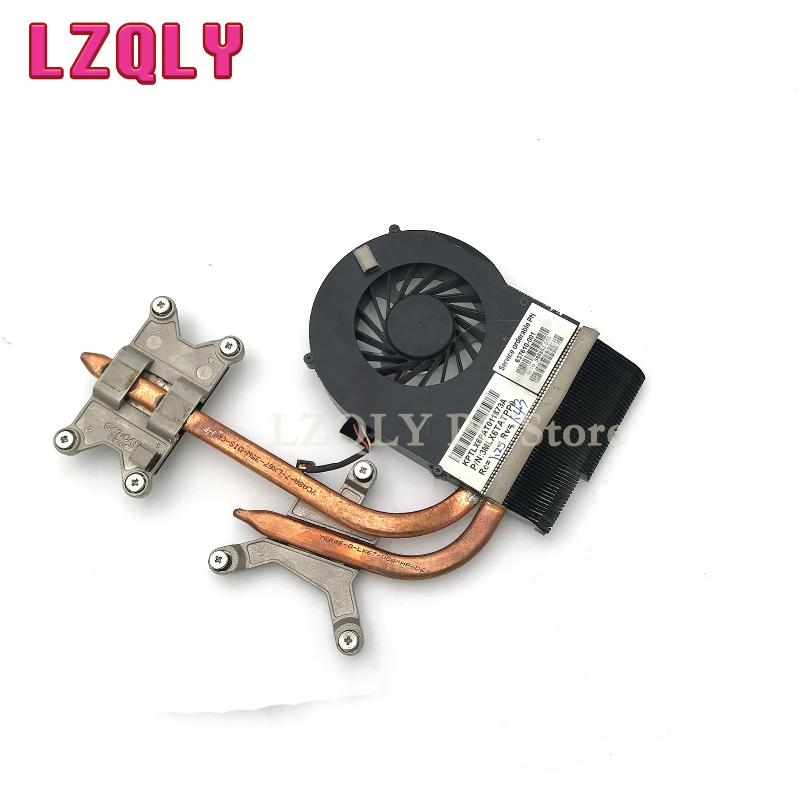 Original For HP Pavilion DV6 DV7 Dv7-4000 DV6-3000 Cooling Heatsink And Fan 622033-001 637610-001 3MLX6TATP80 3MLX6TATPM0