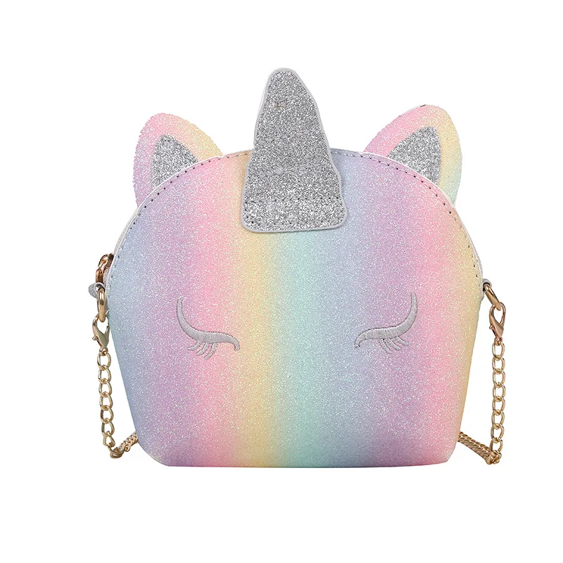 Children Messenger Bag Unicorn Backpack for Girl Fashionable Cute Mother Kids for Girl Handbag Cartoon Wallet Crossbody Bag 가방