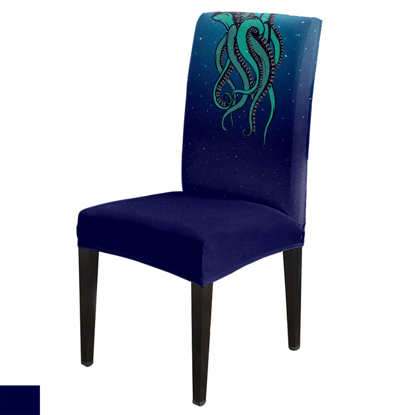 

Ocean Starry Sky Octopus Tentacles Dining Chair Cover 4/6/8PCS Spandex Elastic Chair Slipcover Case for Wedding Home Dining Room