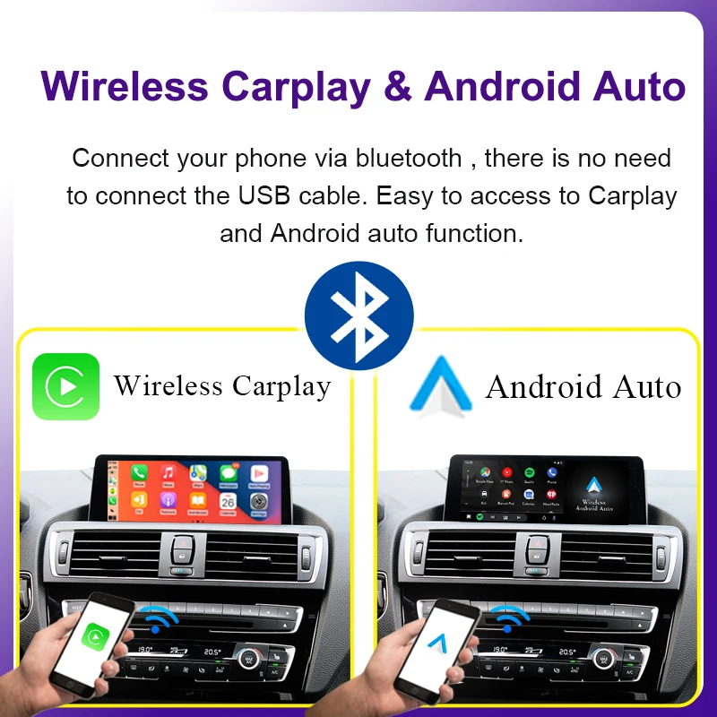 AUTOTOP Wireless CarPlay Android Auto Modul-Schnittstellenbox für BMW NBT System 1-7 Serie X1-X7 F20 F21 F30 F31 F32 F34 F35 F48 – Detail 2