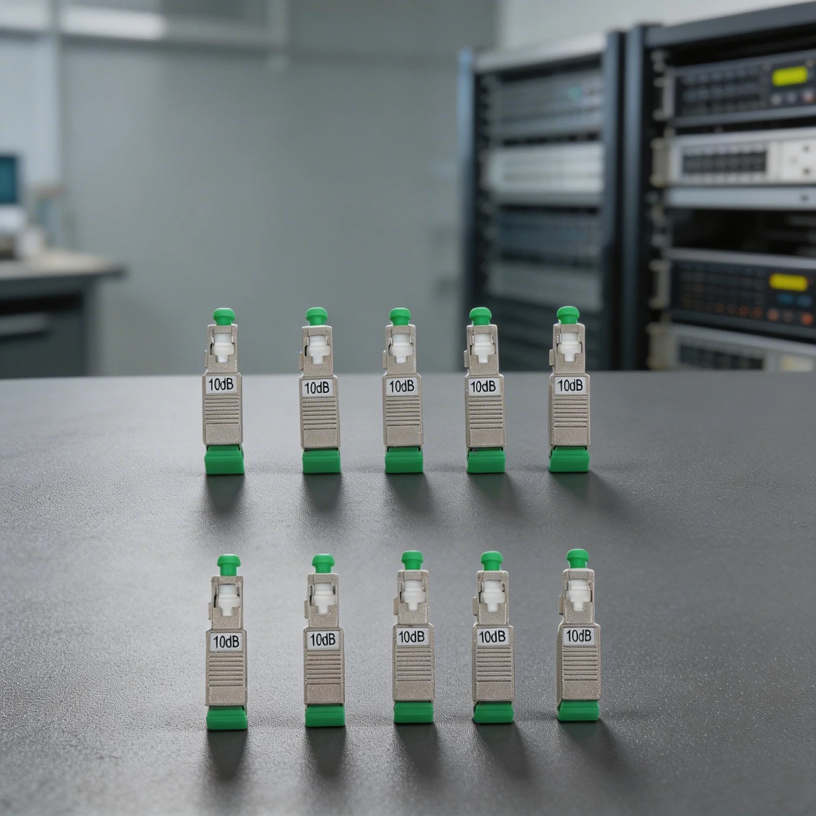 10pcs Fiber Optic Attenuators SC/APC 10dB for Precise Optical Signal Attenuation in For broadcasting and Television Projects