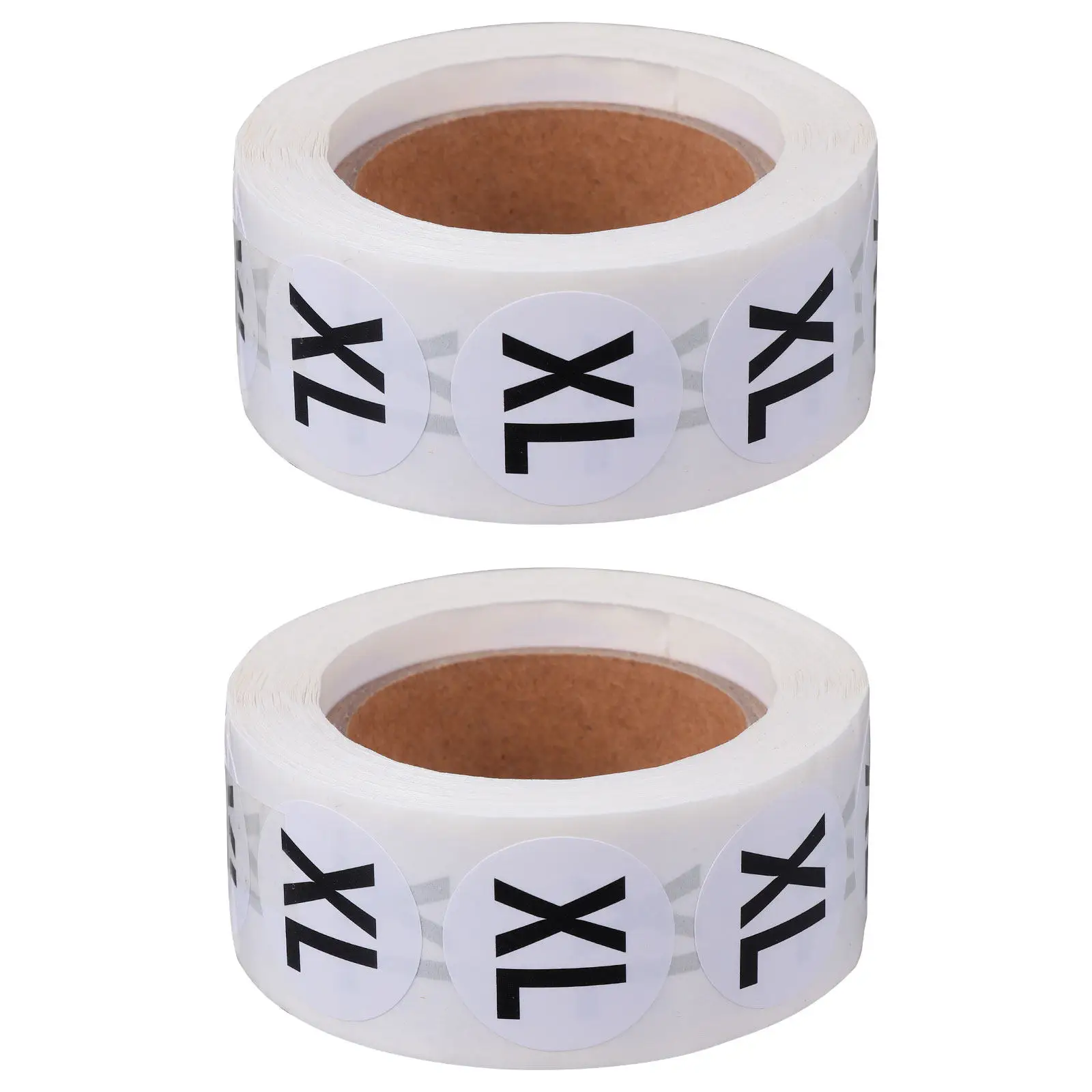 

2 Roll Clothing Size Round Sticker Label Clear Font Printed Strong Adhesion Multi-Use for Garments Trousers Jackets Birthday