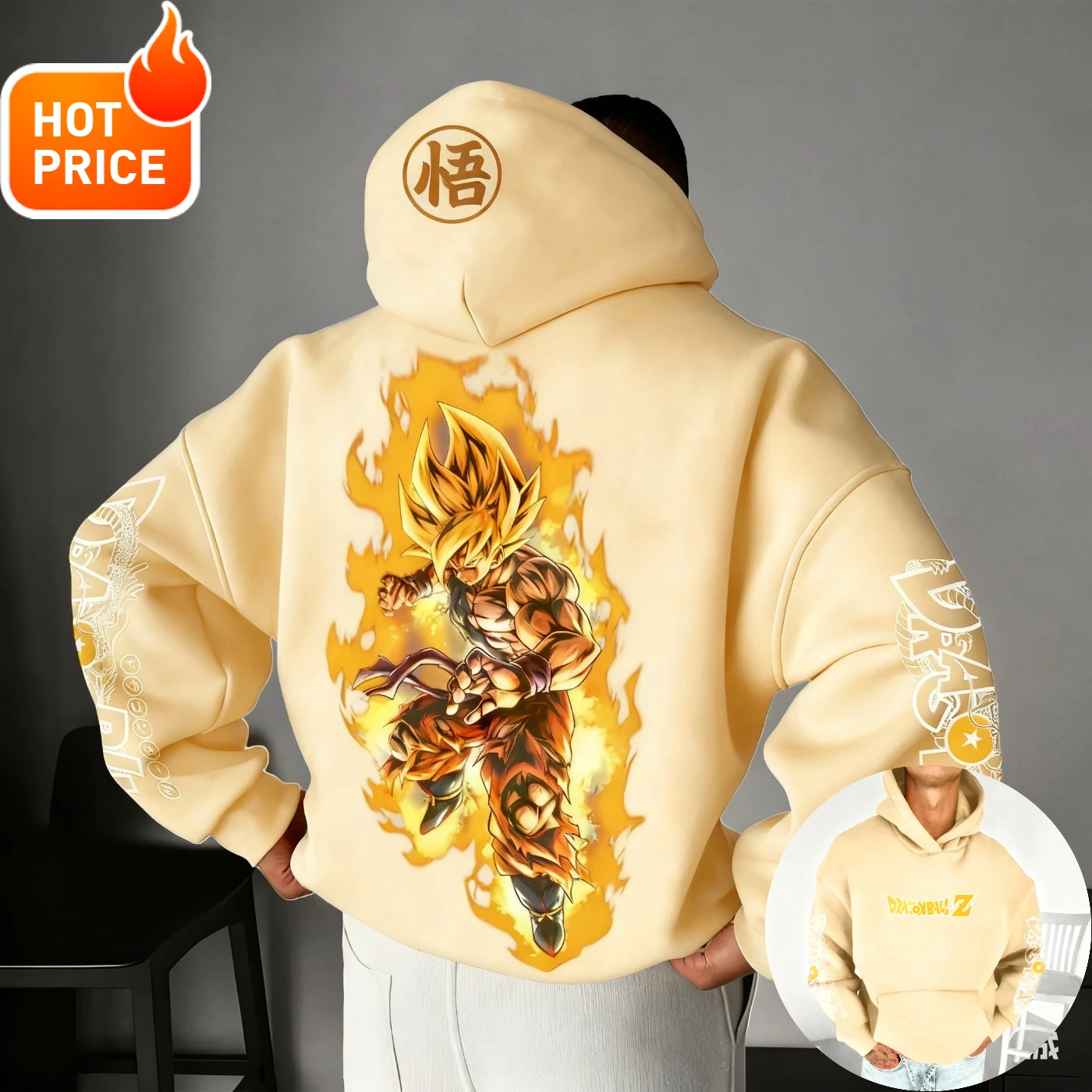 

Dragon Ball Saiyan Son Goku Harajuku Vintage Fall Streetwear Men Hoodie Winter Women Oversized Hooded Sweatshirt Long Sleeve Top