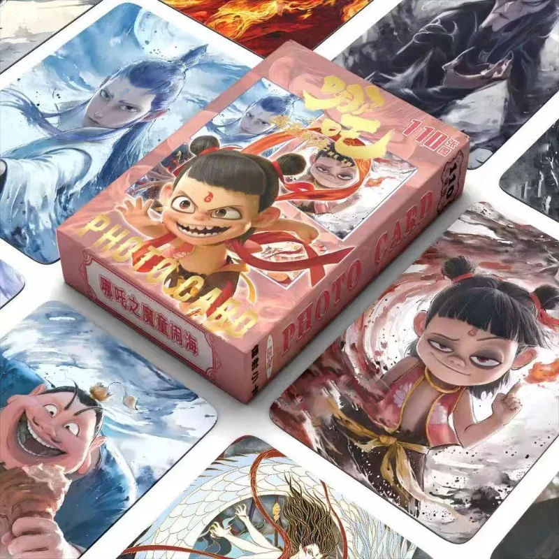 

Nezha's Demon Children Roar in The Sea Creative Peripheral Fun Cartoon Card Game Poker Card Game Commemorative Collection Gift