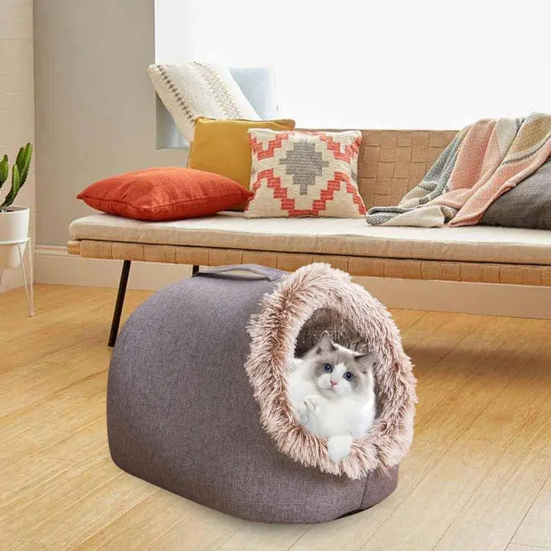 Imagem -03 - Caverna Quente para Gatos e Cães Pequenos Cat House Removível e Lavável Canil para o Inverno Pet Products