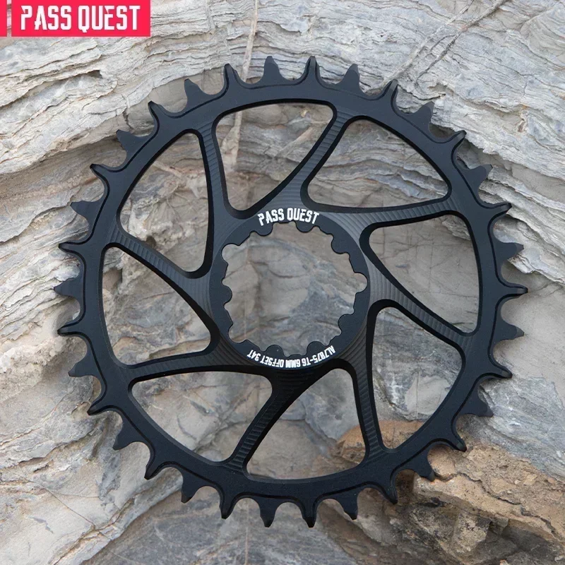 

PASS QUEST 6mm OFFSET Mountain Bicycle Narrow Wide Chainring Oval and Round for DUB Bike Chainring for 10/11/12 speed chains