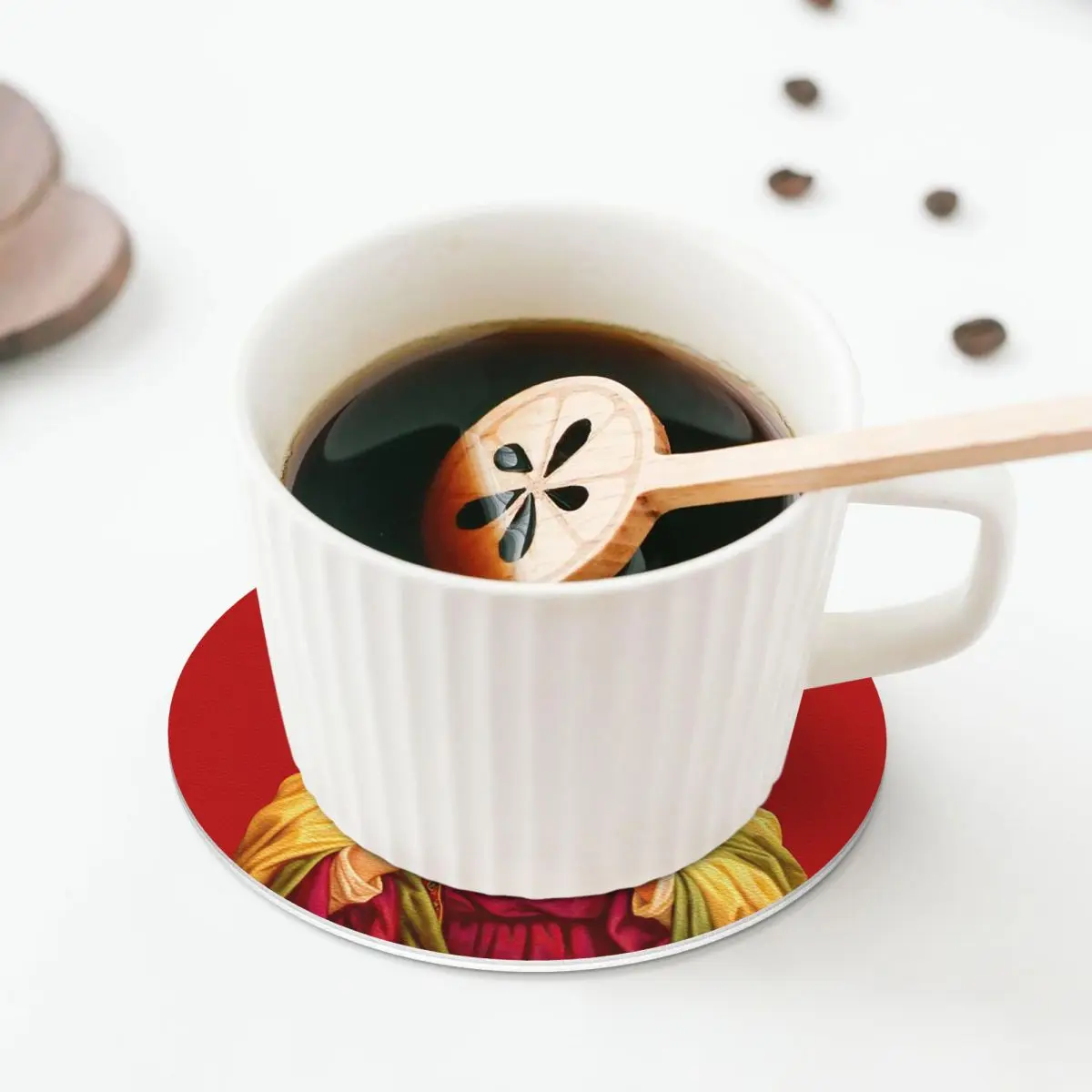 Jesus Biblical References Coasters Kitchen Placemats Non-slip Insulation Cup Coffee Mats For Decor Home Tableware Pads Set of 4