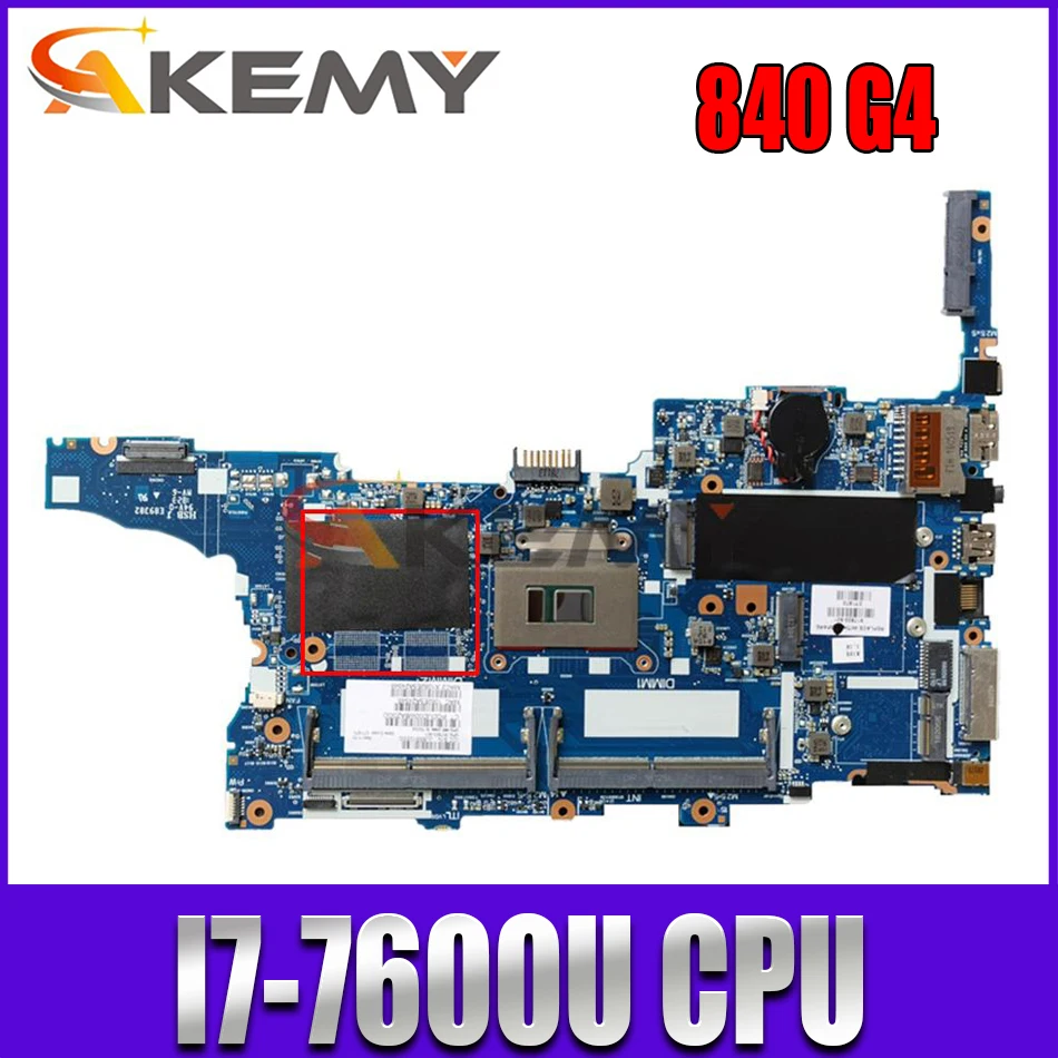 

Материнская плата для ноутбука HP EliteBook 850 840 G4 6050A2854301 917505-601 CPU I7-7500U GPU R7 M350 2G, материнская плата для ноутбука, полный тест