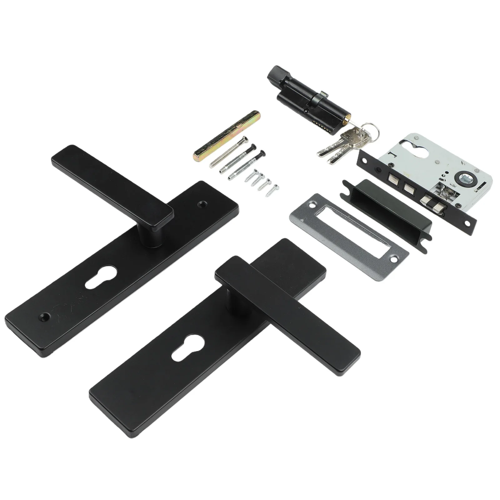 Elegant Door Handle Door Handle Lock Home Aesthetic Easy Installation Large Knob Design Locking Mechanism As Shown