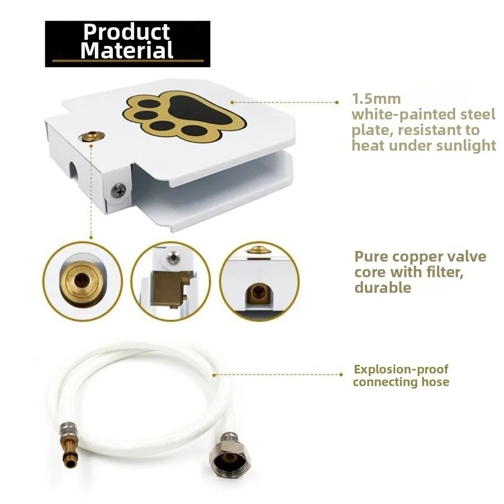 

New Adjustable Dog Sprinkler Water Fountain Easy to Install Durable Pressure Pet Feeder Dog Supplies Pet Accessory Outdoor