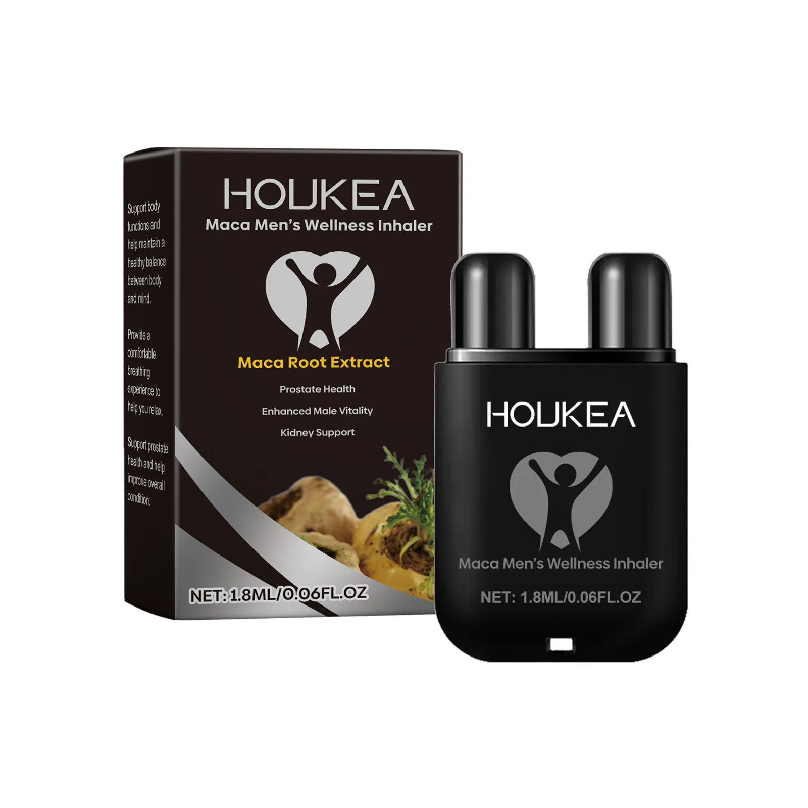 ﻿Double Hole Nasal Inhaler Male Enhancing Supplement Relieve Fatigue Stress enhance Energy Stamina Balance Hormone Maca Booster