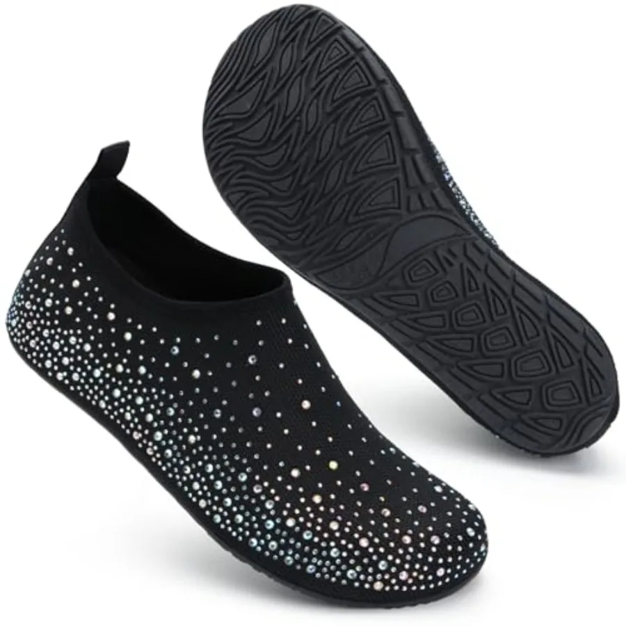 Womens Barefoot Water Shoes Travel House Slippers for Indoor and Outdoor Aqua Socks for Beach Swim Surf Yoga Dancing Camping Mu view 2