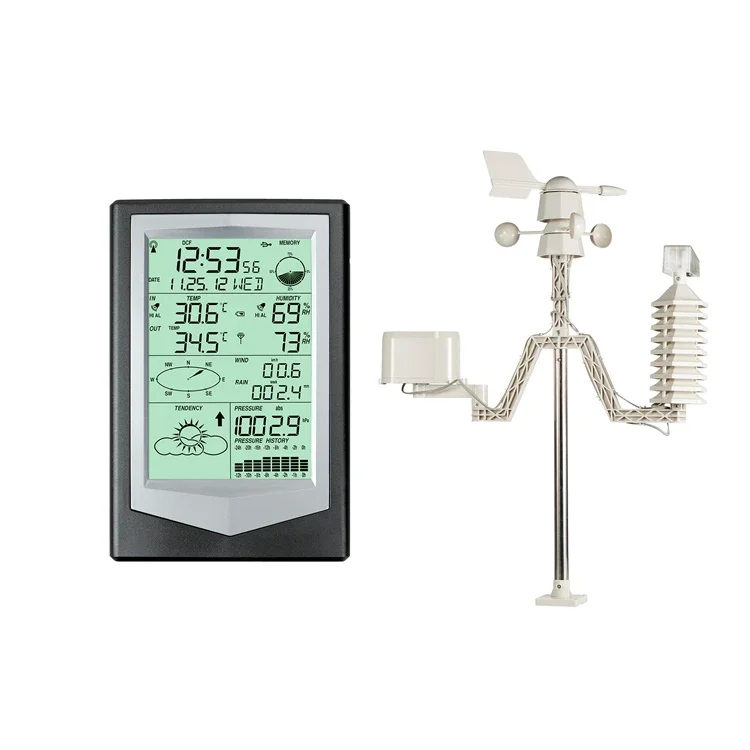 professional weather station manufacturers forecast weather station with rain gauge