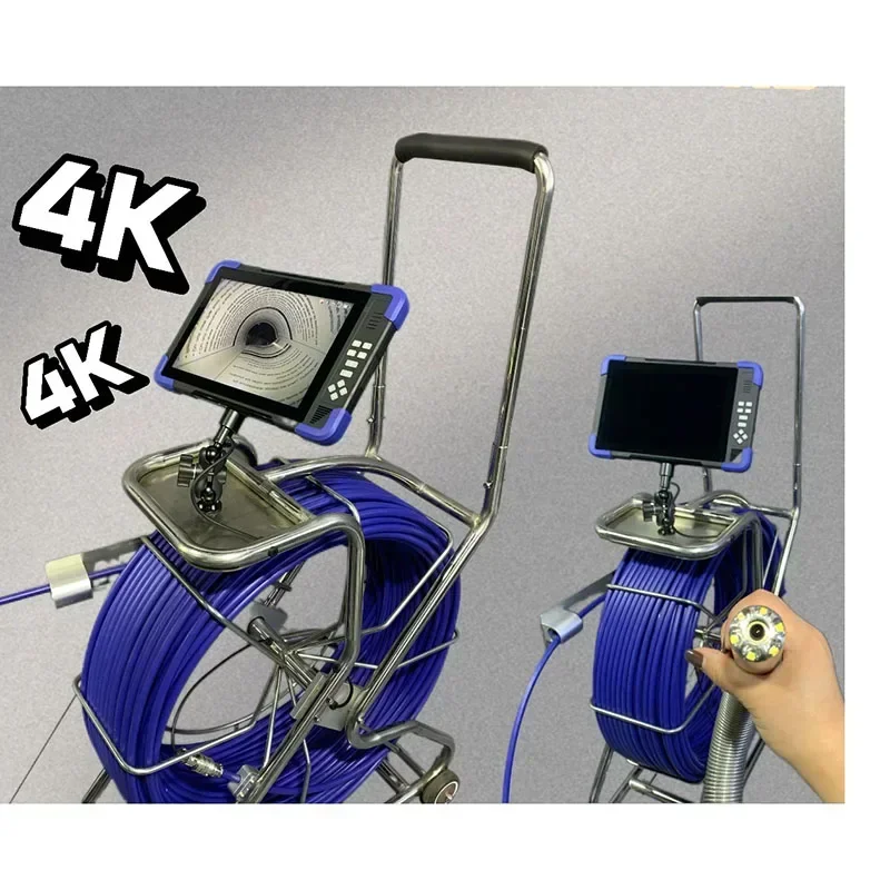 sewer camera 4K flat panel system  32mm camera sewer jetter machine sewer cleaning machine