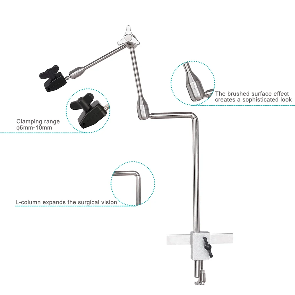Fixed Retractor Bracket for Discectomy Instruments, Medical Surgical Positioning and Support Equipment
