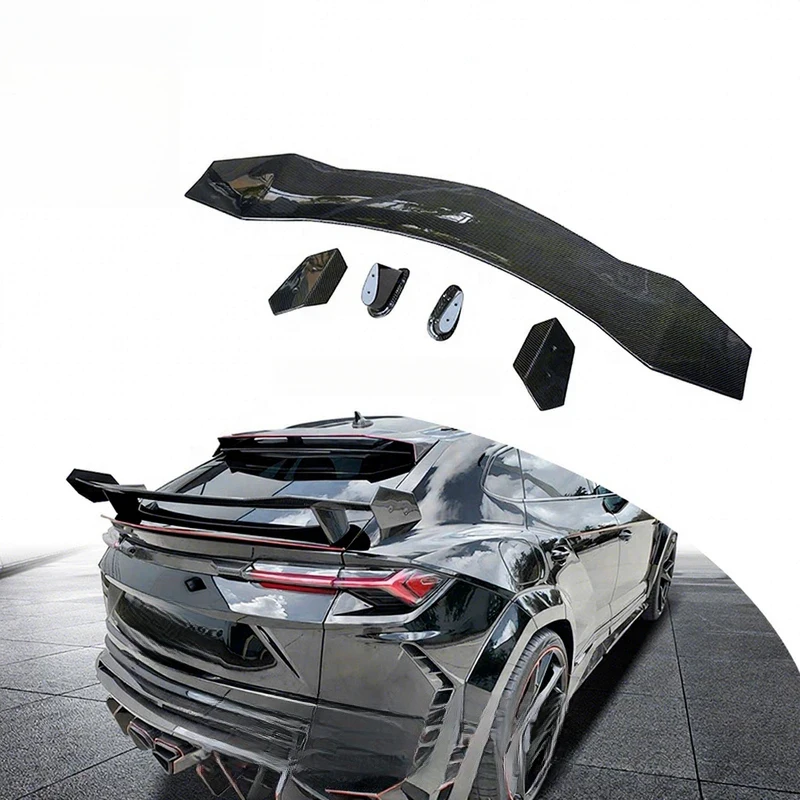 MSY Style Plane Pattern Carbon Rear Spoiler, Aerodynamic Wing for Facelift Urus