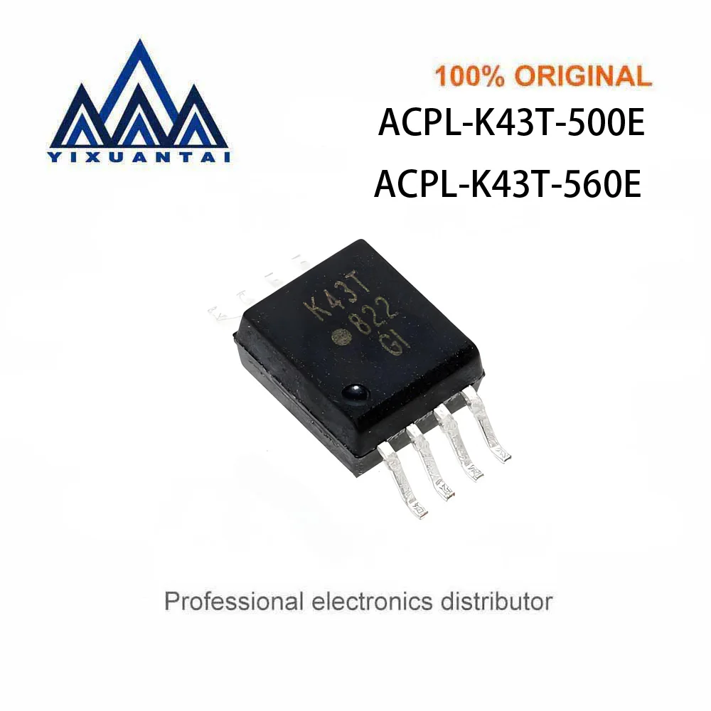 

10pcs/Lot ACPL-K43T-500E ACPL-K43T-560E ACPL-K43T Marking K43T【OPTOISOLATOR 5KV TRANSISTOR】New