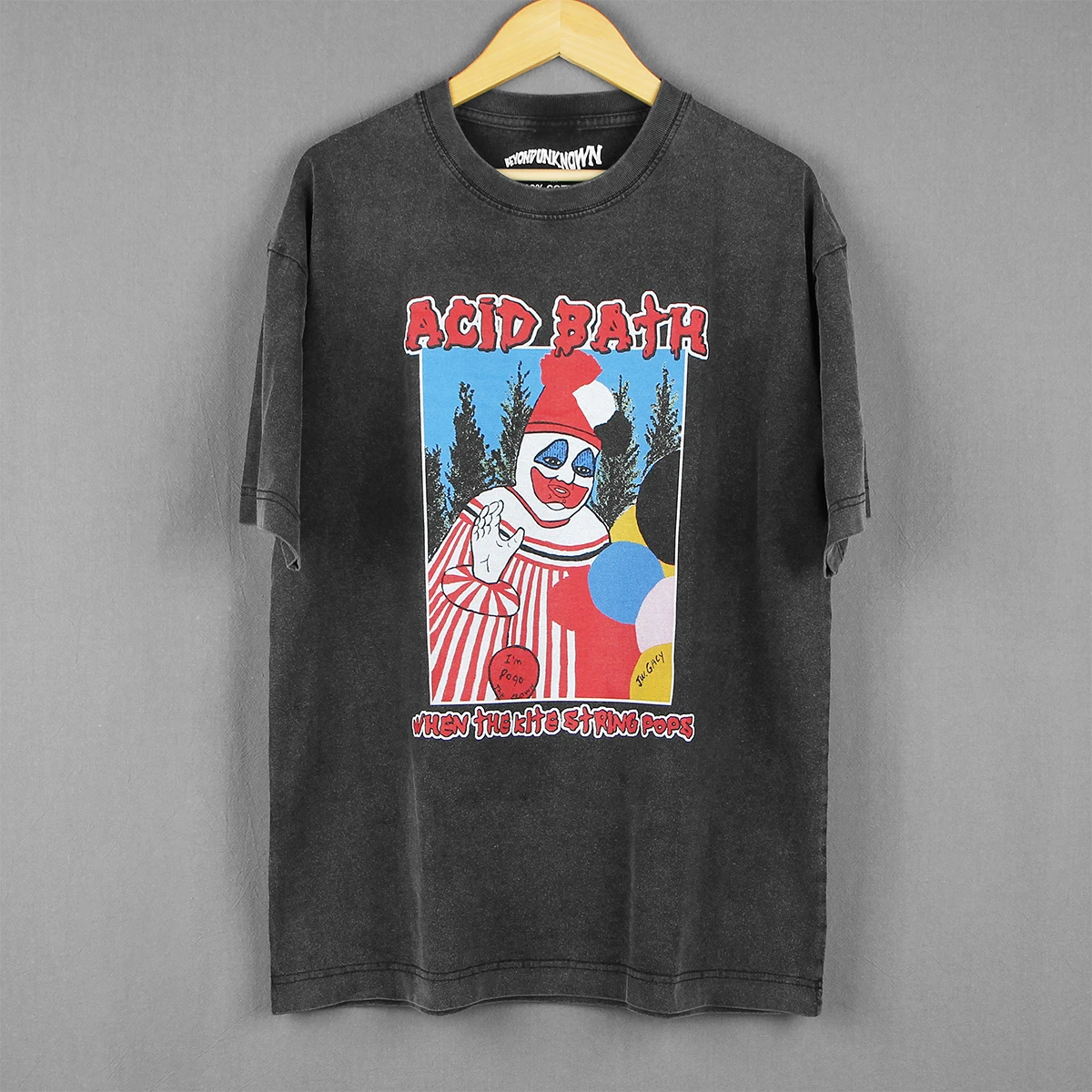 

Acid Bath T-Shirt When The Kite String Pops Sludge Heavy Metal eyehategod Men‘s Short Long Sleeves Cotton Printed Tee Shirt