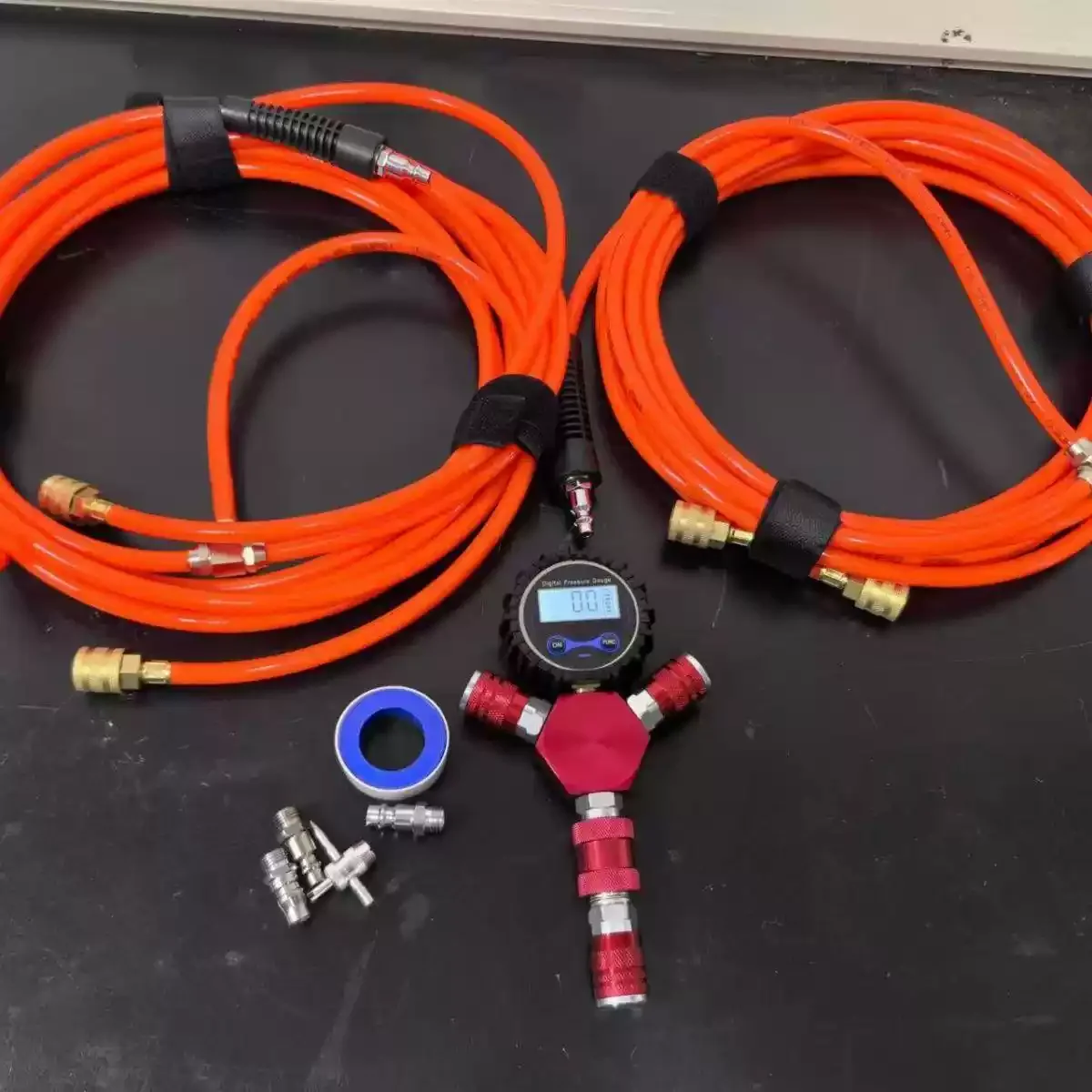Tire four-pressure tube off-road vehicle-mounted air pump intelligent four-in-one inflation and deflation tube desert equipment