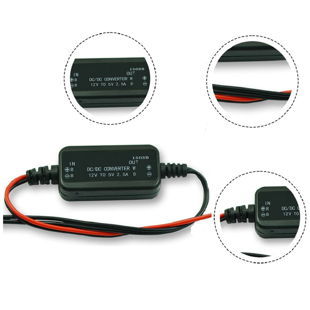 Convertidor reductor de voltaje CC, módulo de fuente de alimentación reductor DCDC de 12V a 5V 2 5A para uso industrial marino automotriz