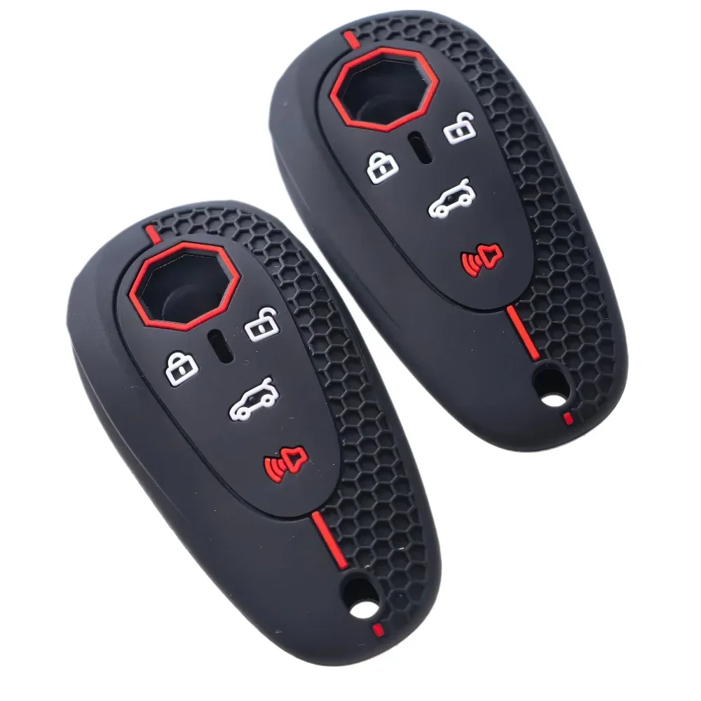 For MG Car Key Bag Cyberster Car Key Set All Inclusive High-End Feeling New Silicone Rubber Car Remote Fob Key Cover Case