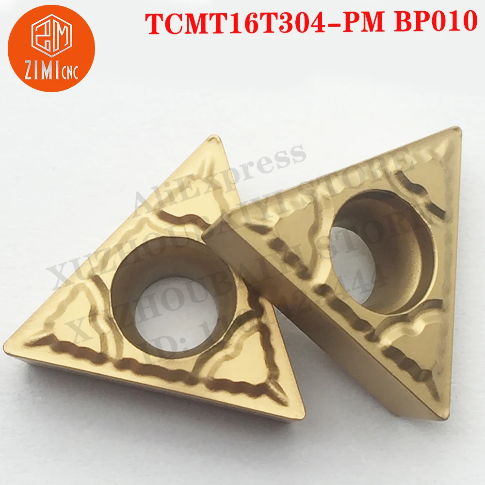 TCMT16T304-PM BP010 TCMT Turning Tool Carbide Insert TCMT Lathe Cutter Tool Blade CNC tool metal lathe mechanical Carbide Insert