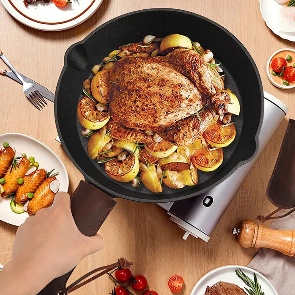 

1 шт., крышка ручки кастрюли, термостойкий защитный рукав от ожогов, защита кастрюли для сковороды, чугунный вок, кухонная кулинария