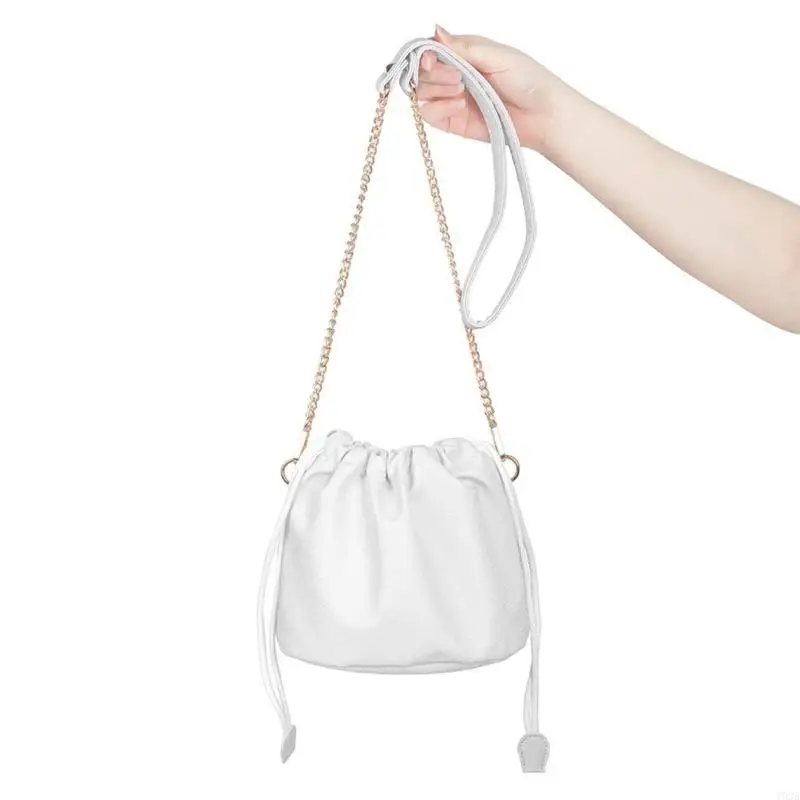 Large Capacity PU Leather Camera Case Storage Bag with Drawstring Closure 193A