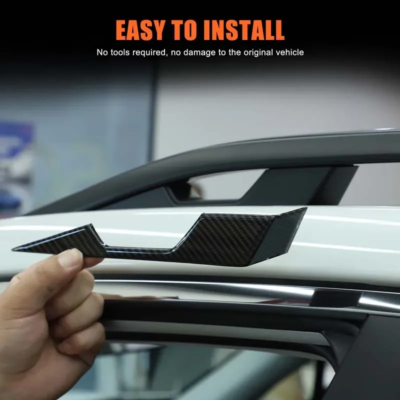 

For Subaru Forester 2019-2024 ABS Carbon Fiber Car Luggage Rack Decorative Cover Car Accessories