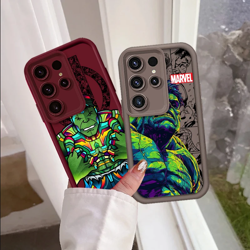 Marvel Hulk Cool For Samsung Note 20 S24 S23 S22 S21 S20 Ultra Plus FE A25 A23 A22 A15 A31 5G Eye Ladder Soft Phone Case