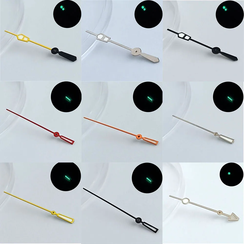 مؤشر الساعة أخضر مضيء مناسب NH34 NH 35 NH36 ساعة يد تعمل بالحركة ساعة مجددة مخصصة من جهة ثانية #4