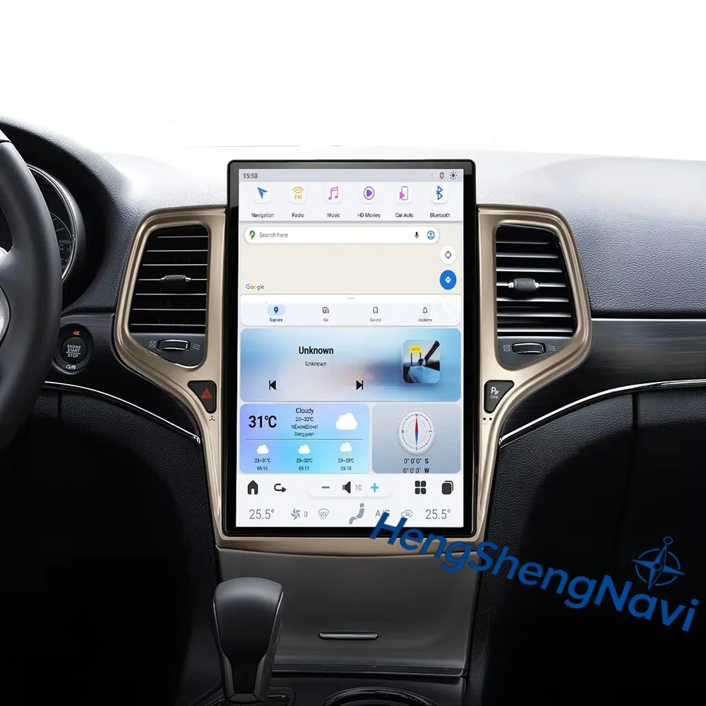 14.5INCH Android Auto&Carplay Radio For JEEP Grand Cherokee 2008 2009 - 2021 2022 Car GPS Navigation Audio Stereo Head Unit